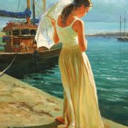 Vladimir Volegov  "Maltese girl", 46x61 cm, oil on canvas